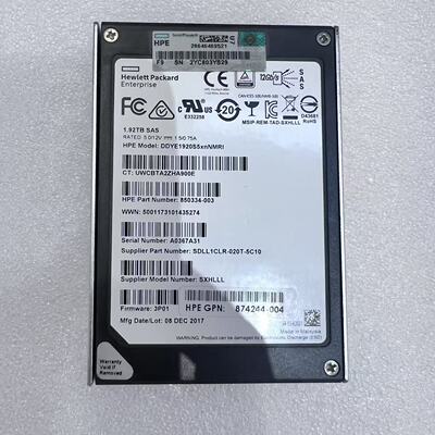 惠普HPE1.92TSHXLLL固态硬盘