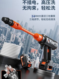 德国进口无线洗车机车用家用充锂电池超高压水枪浇花菜户外清洗机