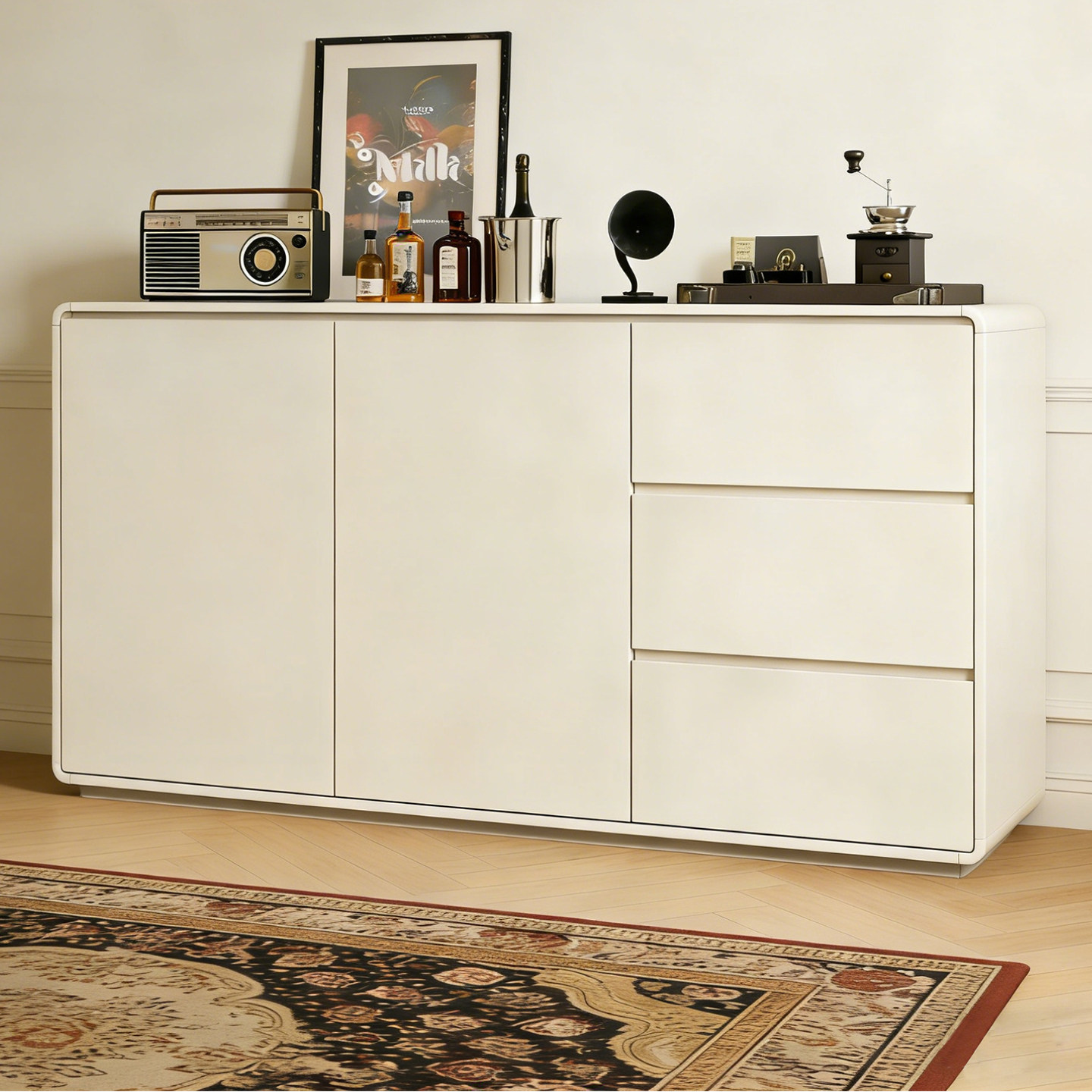 实木餐边柜靠墙一体储物柜厨房橱柜斗柜餐厅茶水柜客厅边柜置物柜,住宅家具,餐边柜,淘宝优惠券,粉丝福利购,淘宝优惠卷