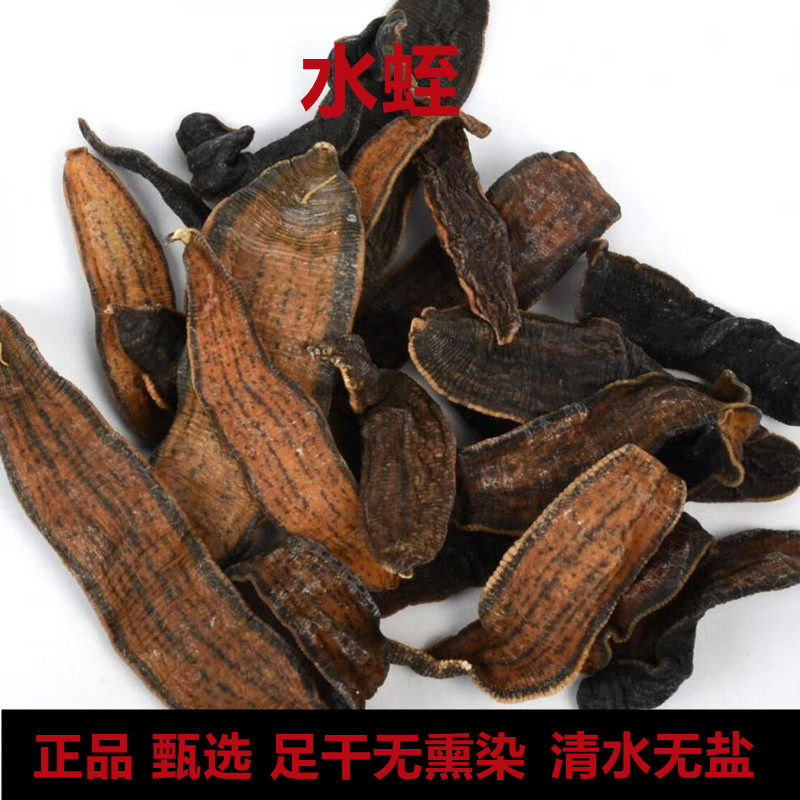 中药材水蛭野生正品清水足干金边蚂蟥干药用100克500克另有全蝎蜈