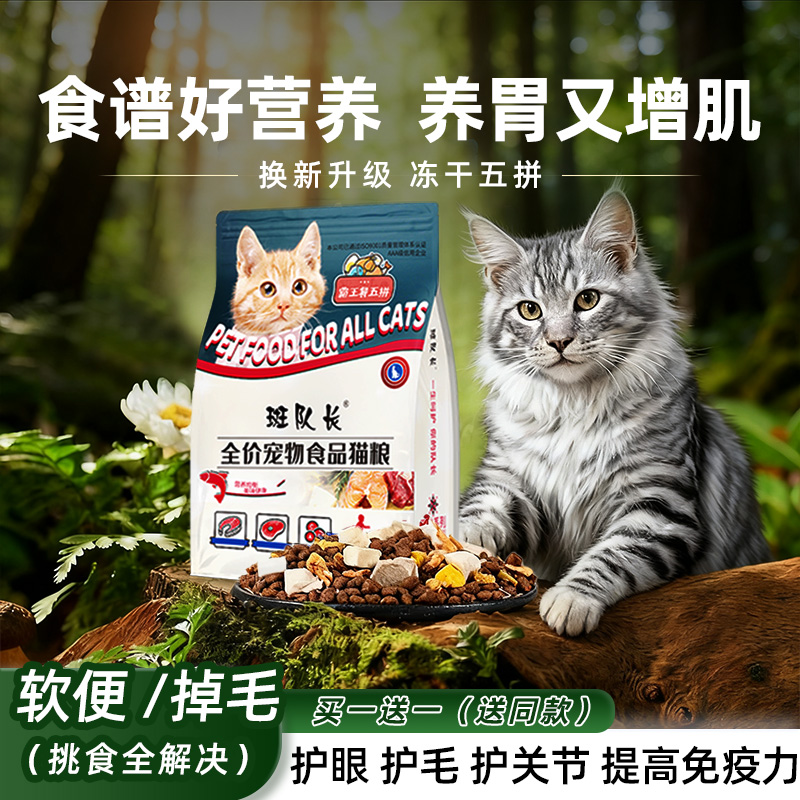 4斤营养猫粮豪华五拼装