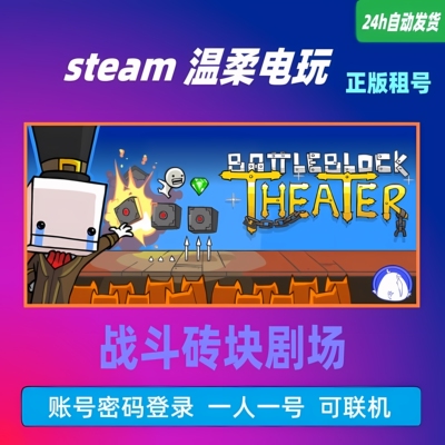 正版游戏STEAM战斗砖块剧场租