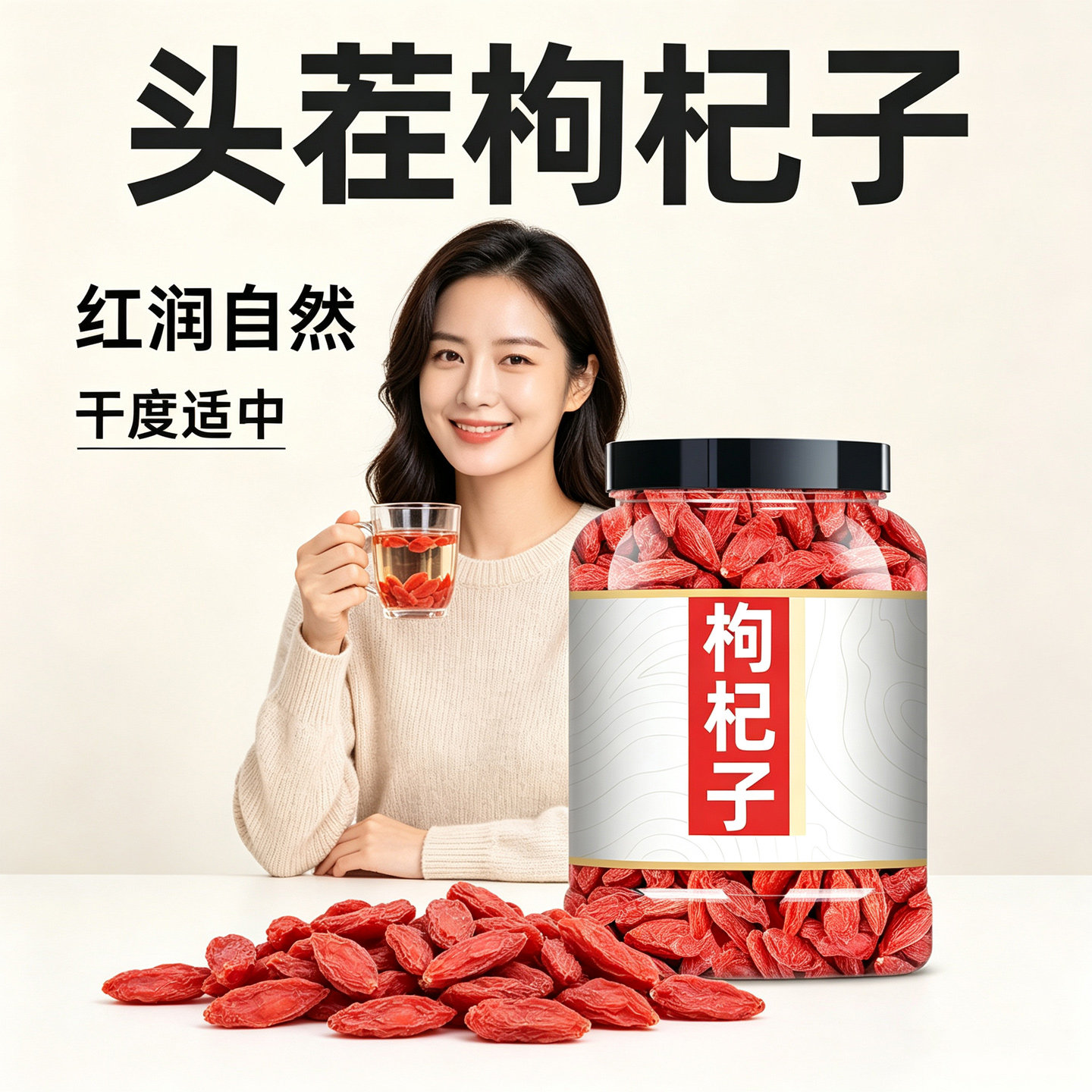 宁夏特级头茬大果红枸杞500克图片
