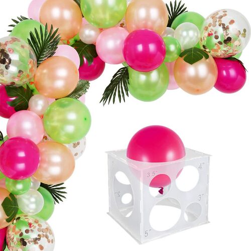 新品11Holes Plastic Balloon Sizer Box Balloons SizeV Measure