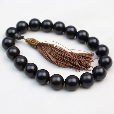 极速厂家直销汽车木质挂件档位y珠佛珠用品车挂件黑檀木车内后视