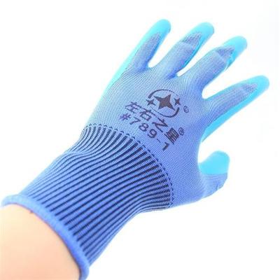 极速左右之星789劳保手套橡胶乳胶压纹耐磨加厚防滑X建筑工地干活