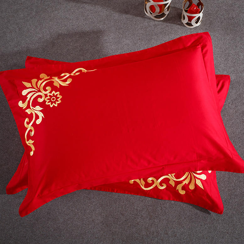 极速婚庆四件套全棉结婚s纯棉大红色六七件套新婚房床上用品床单