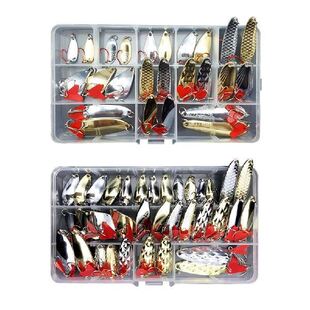 极速255pcs Hard Sequin Fiing Bait Kits MetaSl Artificial