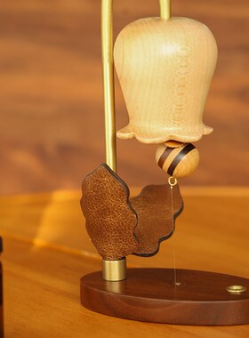 极速铃兰花与小蜜蜂/创木工坊扩C香木质情绪稳定桌面摆件乔迁礼物