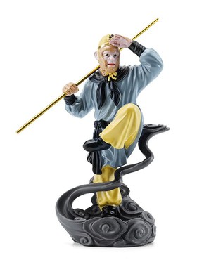 极速西游记摆件唐僧孙悟空猪八戒沙僧创意人O物树脂倒流香炉家居