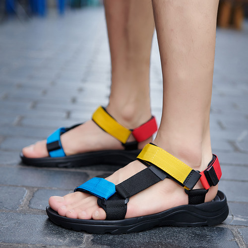 新品Men Sandalis Simple Casual Summer Shoes Comfortable Snea