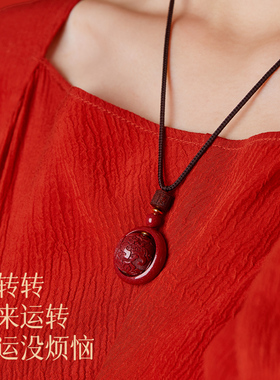 极速朱砂吊坠女款天然原矿紫金A砂项链男貔貅汽车挂件礼物转运珠