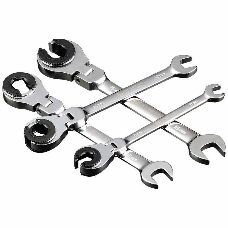 极速。活动头棘轮扳m手开口梅花两用刺轮动快速省力快板自手汽修