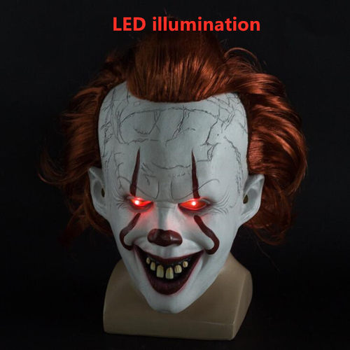 新品Stephen Kings Irt Mask Pennywise Joker Mask 小丑回魂面