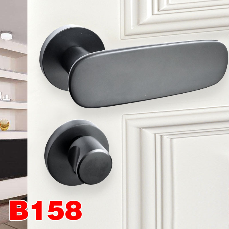 极速贝尓门锁室内卧室静音房门z锁黑色房间门实木门把手家用通用