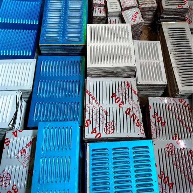 极速百叶窗不f锈钢板铝板冲孔镀锌鱼鳞筛板通风散热防雨出风口冲