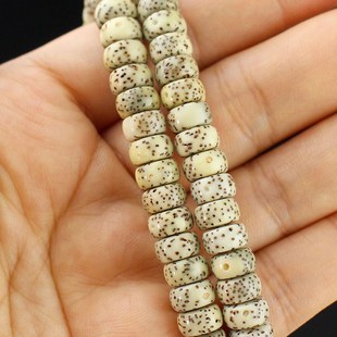 极速星月菩提子药片珠绿幽灵u石玉料海南籽DIY手串佛珠108颗配饰