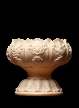 新品象牙果吉祥古典莲花八宝炉y供奉打篆品茶质地细腻收藏摆件佛