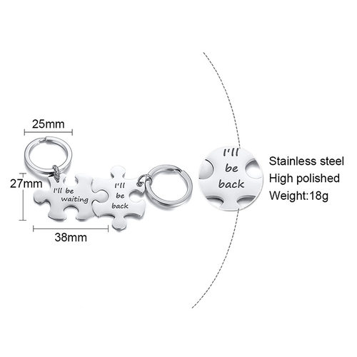 新品.Spring Steam Water tJewelry Stnless Steel Puzzle Couple