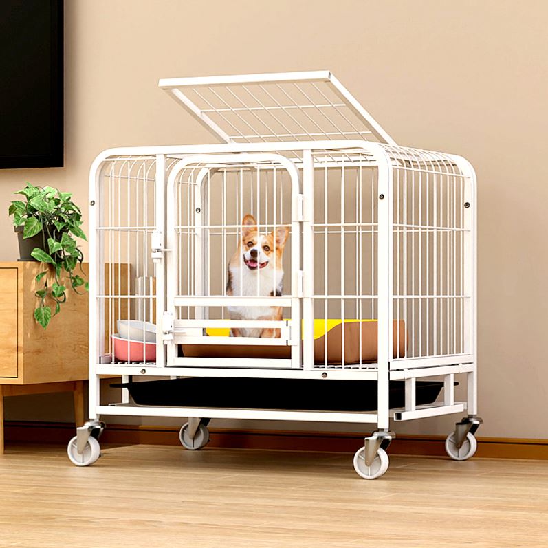 极速狗窝厕所f一体狗笼子大型犬结实巨型犬狗笼哈士奇狗笼带厕所