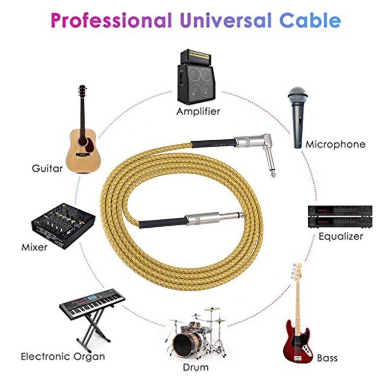 极速3 aMeters Feet Electric Guitar Cable Bass Musical Instru