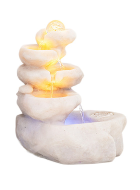 极速店铺开业送礼小m假山招财喷泉摆件客厅玄关简约装饰循环水流