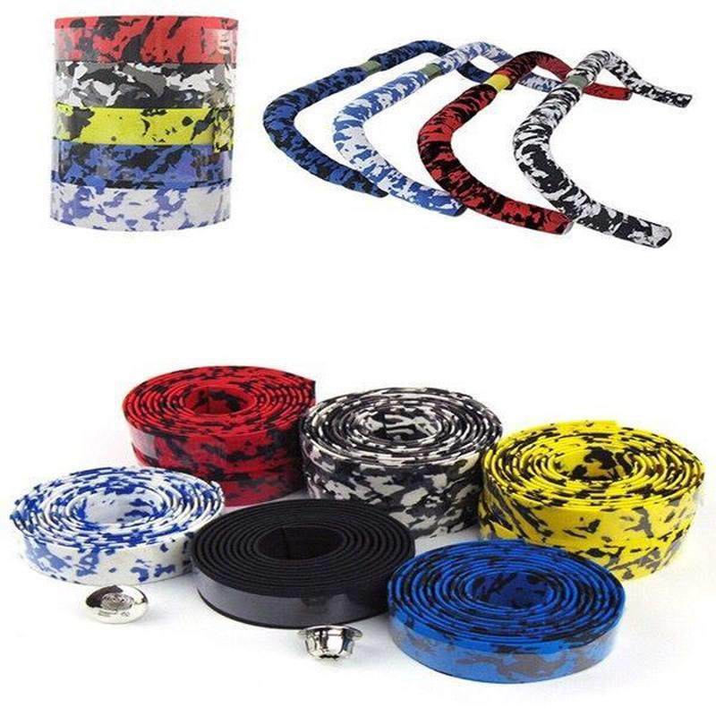 极速自行车把手缠带公路车把带牛角羊角把L手防滑绑带纯黑色死飞