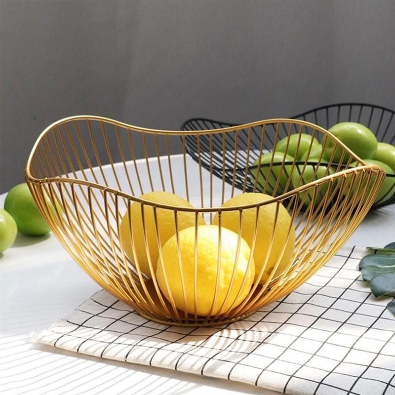 极速Iron Fruit Basket Table SnaBcks Display Tray Fruit Conta