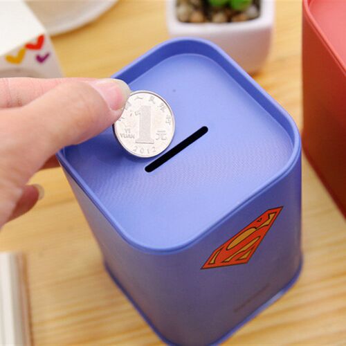 新品newPC Personalise Squarex piggy bank Logbook Series Tin