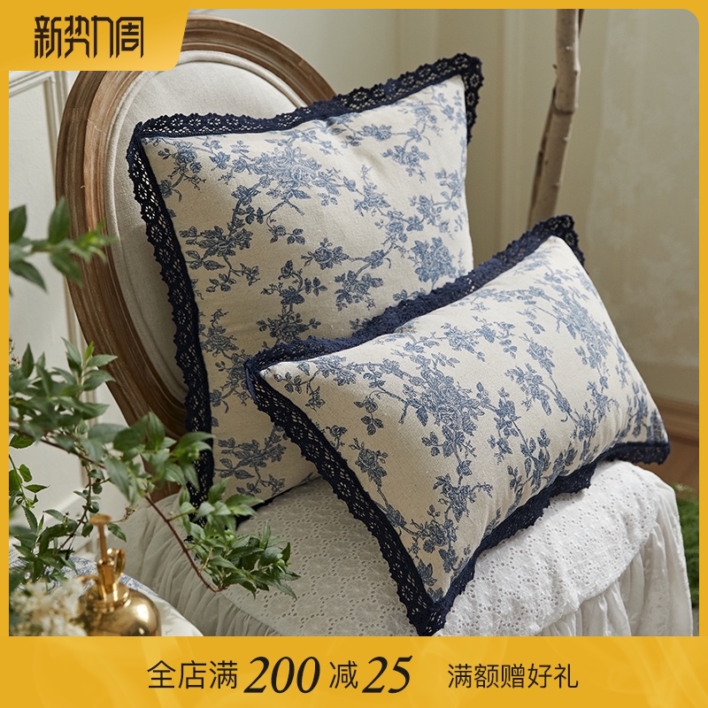 极速沙发抱枕靠垫午睡高端奢华不B含芯抱枕套法式怀旧复古美式腰
