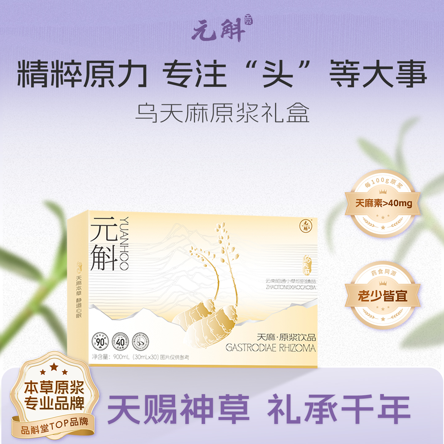 过节送长辈推荐天麻原浆礼盒