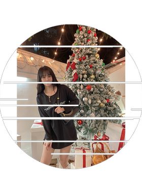 春秋款薄款长袖上衣遮屁股中长款T恤女加绒两边开叉打底衫女含棉