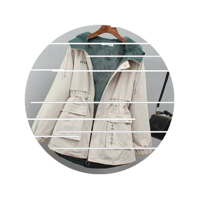 小个子加绒秋冬新款ins风衣外套