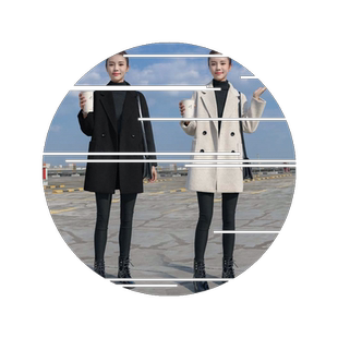 加棉毛呢外套女中长款2026秋冬新款妮子韩版加厚宽松显瘦呢子大衣