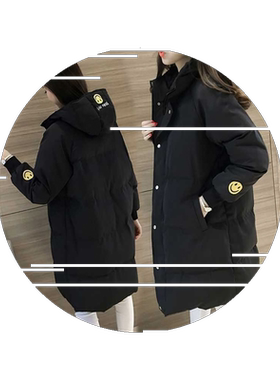 2026冬季新款棉衣女中长款加厚保暖面包服韩版百搭连帽外套时尚潮