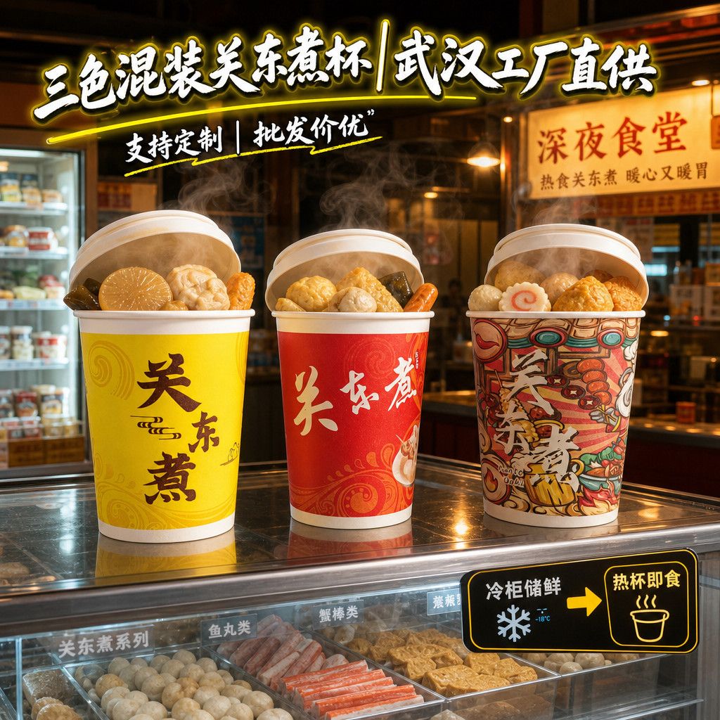 关东煮杯子打包盒商用串串桶炸串桶杯一次性纸杯打包桶纸碗纸桶