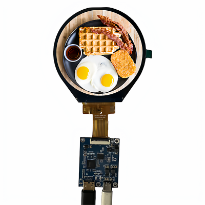 3.4寸TFT液晶显示屏 800*800分辨率mipi接口 JD9365DA驱动 带板子