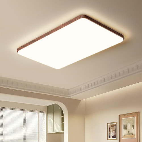 中古胡桃木色客厅吸顶灯