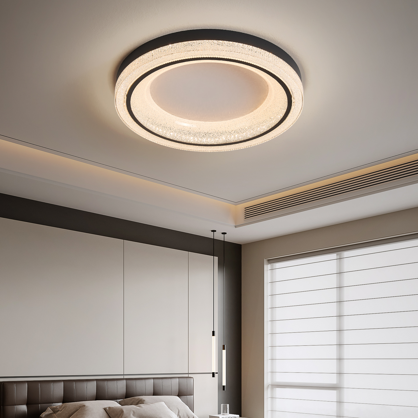 帕莎 卧室吸顶灯 2025新款轻奢高级感主卧房间灯全光谱护眼灯具