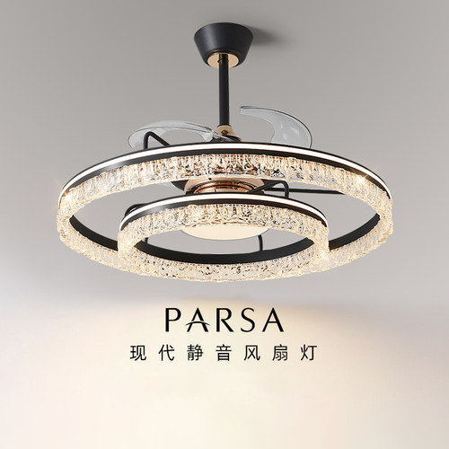 意式轻奢风扇灯大风力静音