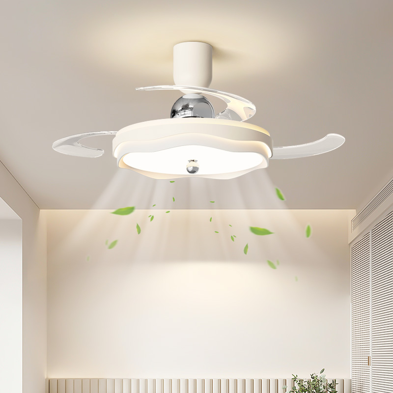 帕莎 风扇灯 2025新款简约家用餐厅儿童卧室静音隐形房间吊扇灯