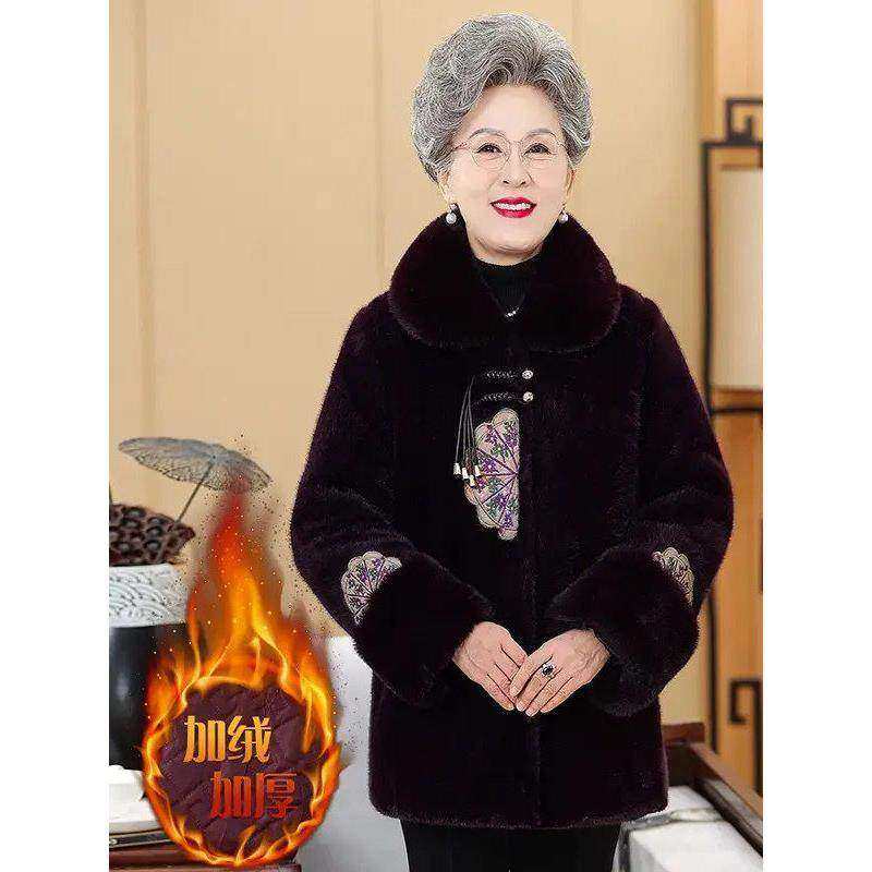99度妈妈装春节提前上新奶奶冬装外套大衣中老年人女妈妈冬季老人,女装/女士精品,中老年女装,淘宝优惠券,粉丝福利购,淘宝优惠卷