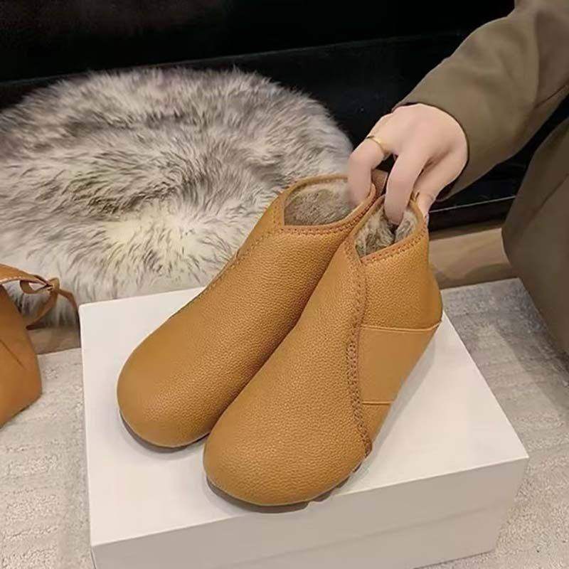 安楠女鞋时尚百搭妈妈靴秋冬加厚一脚蹬保暖雪地靴女平底轻便a53,女鞋,棉鞋,淘宝优惠券,粉丝福利购,淘宝优惠卷