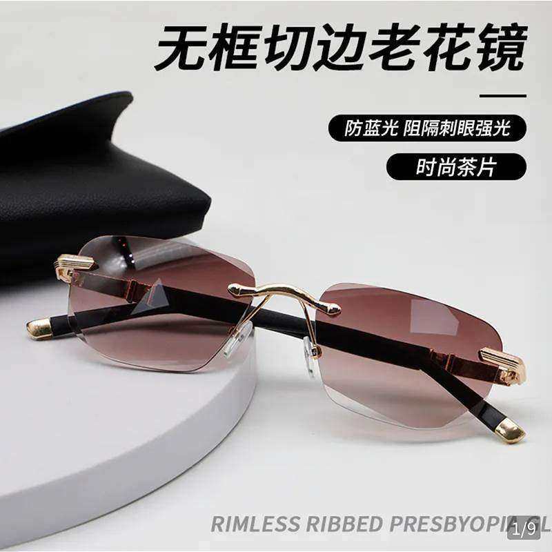 尚源档无框切边老花眼镜女时尚防蓝光清护目气质减龄老花眼镜男,ZIPPO/瑞士军刀/眼镜,老花镜,淘宝优惠券,粉丝福利购,淘宝优惠卷