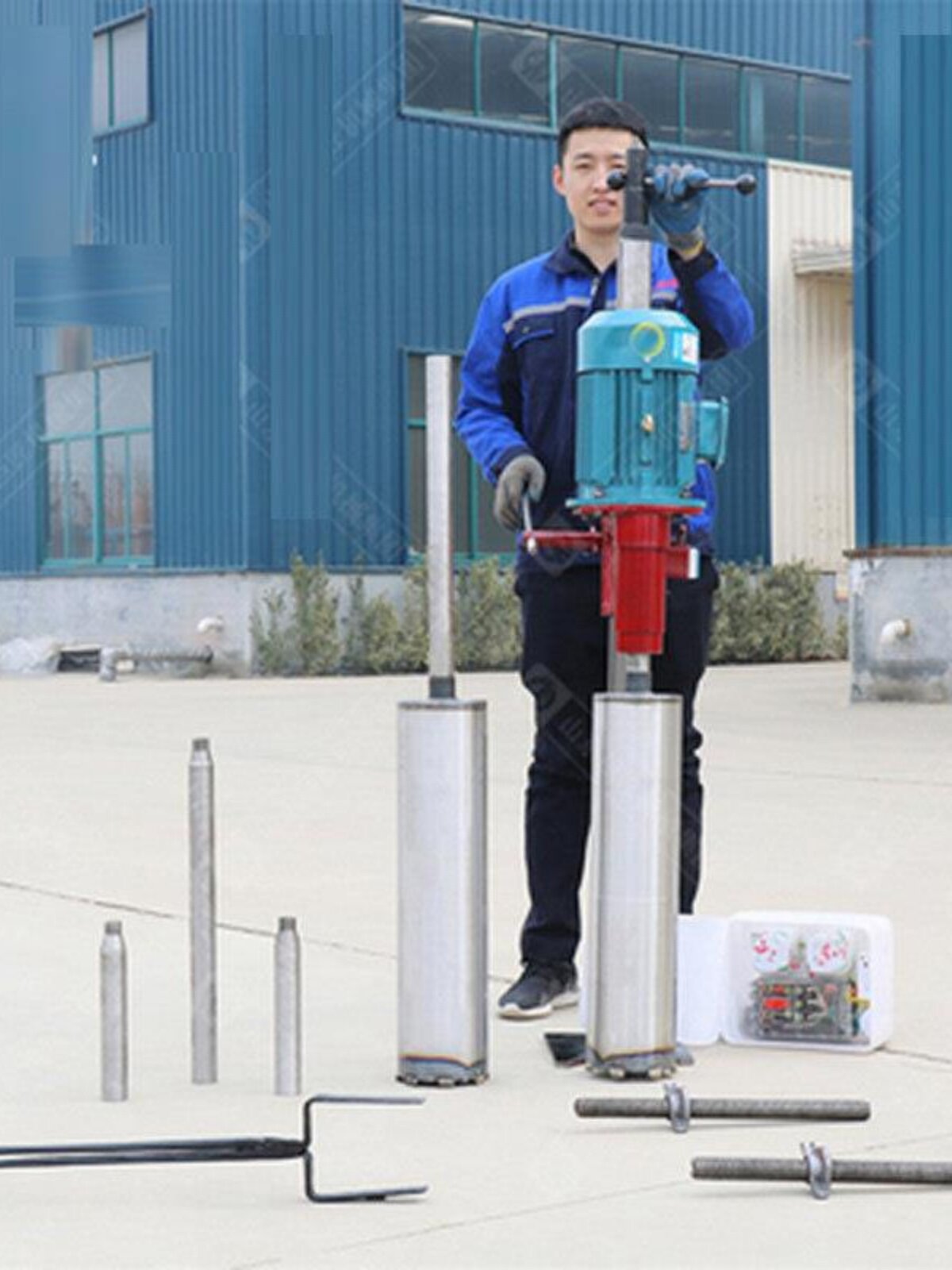 三相电工程水磨钻机可打岩石 桩基隧道水平钻孔混凝土取芯机