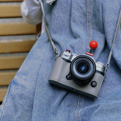 富士XT5真皮保护套XS20XM5相机包