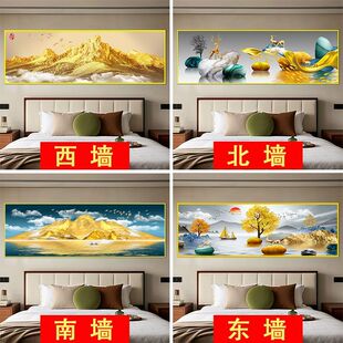 卧室床头装饰画自粘墙贴纸画酒店宾馆民宿客厅沙发背景墙壁纸墙贴