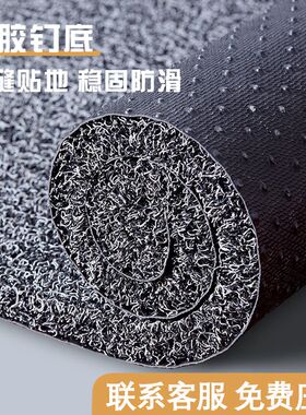 特厚塑料丝圈进门地垫家