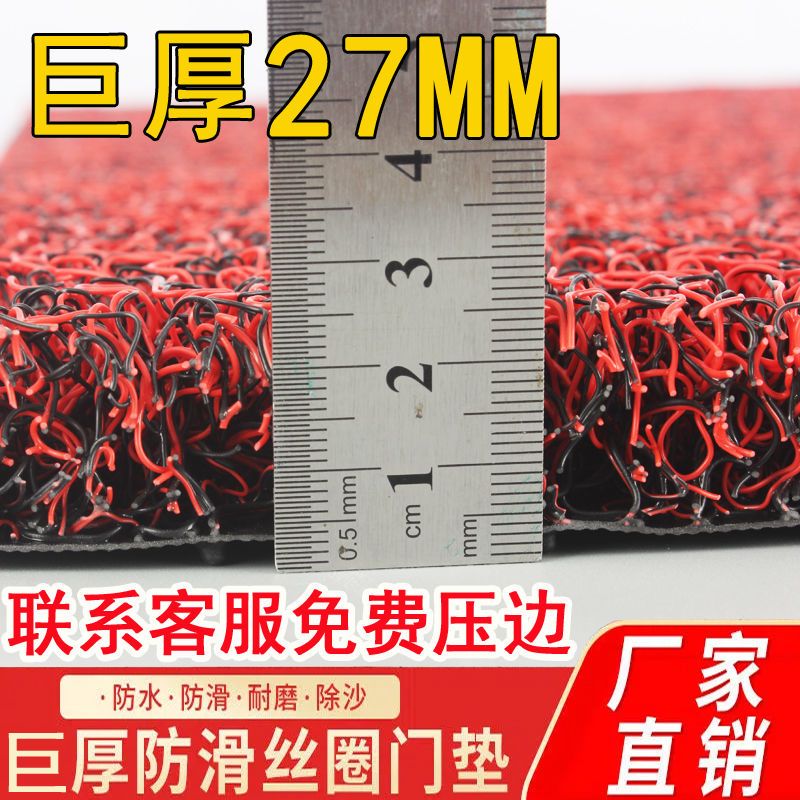 超厚27MM丝圈地垫加厚门垫家用进门入户门地毯可裁剪汽车丝圈脚垫