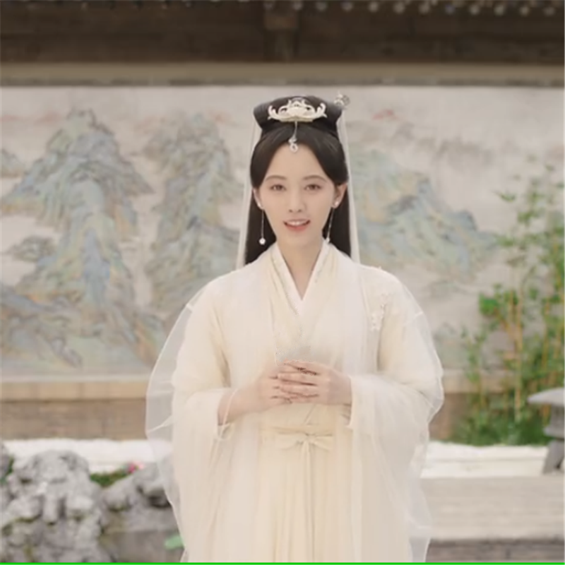 汉服童装新白娘子古装鞠婧祎白素贞同款古装儿童古装